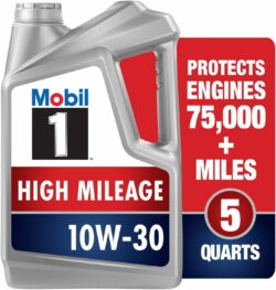 Mobil 1 High Mileage Full Synthetic 10W-30 Motor Oil